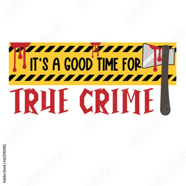 Fototapeta True Crime svg bundle lettering. illustration vector poster, background, postcard, banner, window. Vector illustration