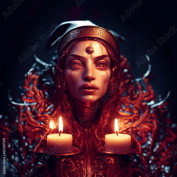 Obraz person with candles