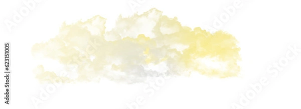 Obraz Abstract cloud illuminated with neon light with Isolate background