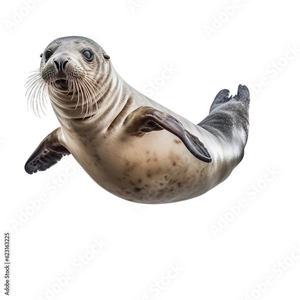 Fototapeta seal isolate on background