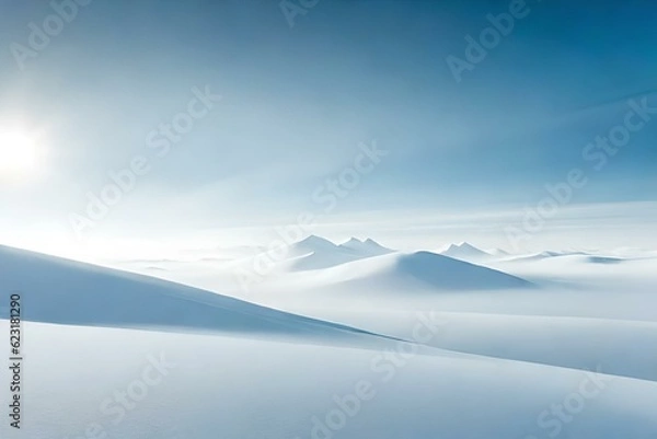 Obraz snow covered mountains generated ai