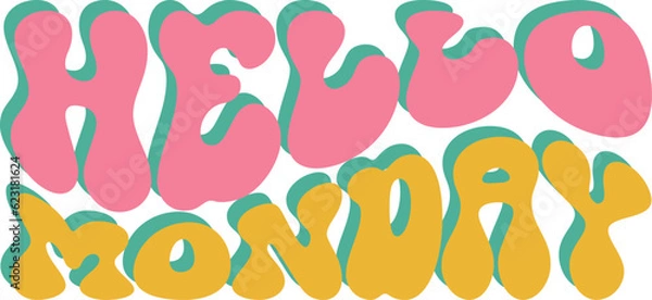 Fototapeta Groovy svg design