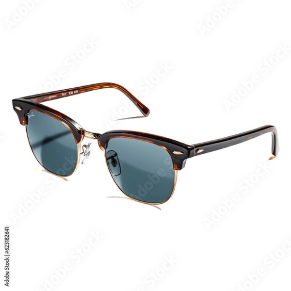 Fototapeta Clubmaster sunglasses isolated on transparent background. Generative AI