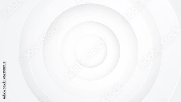 Obraz Minimalist and elegant, 3D overlap modern white background abstract circle shape with shadow overlay golden line effect design vector illustration