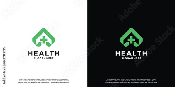 Obraz Creative Minimalist Medical Logo Design