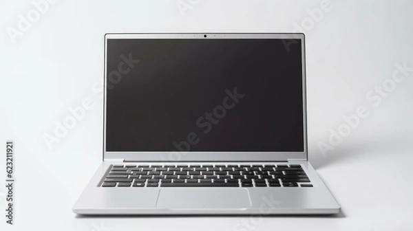 Fototapeta laptop isolated on white background