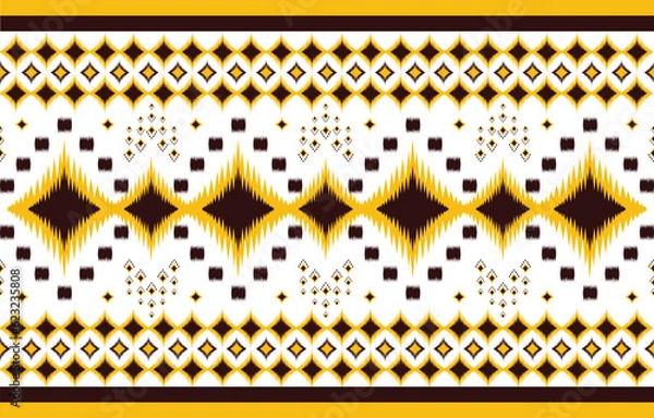 Fototapeta set ikat geometric pattern ethnic seamless fabric design for textile background,texture,batik,carpet,mosaic,ceramics,backdrop,wallpaper,clothing,craft,wall,floor,decorative,buildingretro,boho,wrapping