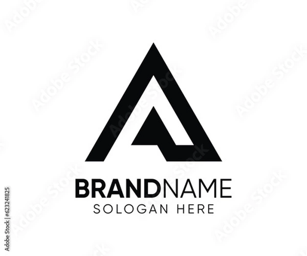 Fototapeta Initial A letter logo design vector template