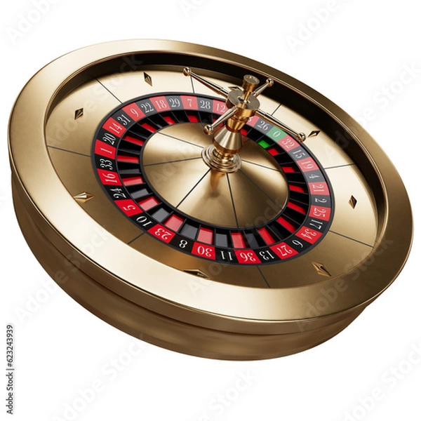 Fototapeta roulette wheel isolated