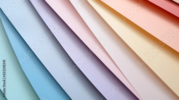 Obraz Textured Colored Papers in Different Pastel Hues