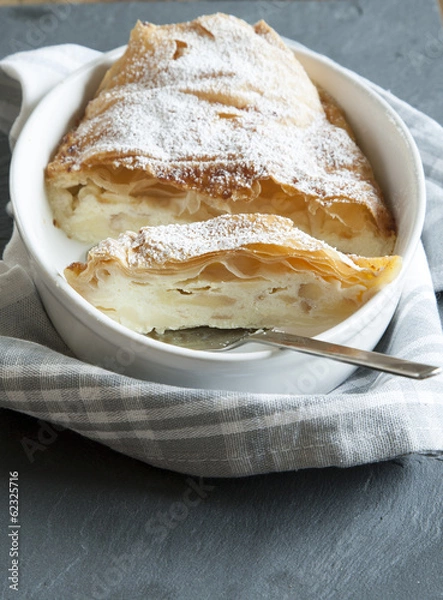 Obraz Blätterteig mit Quark