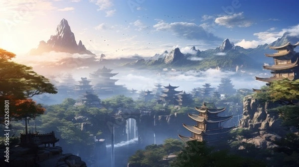 Fototapeta Open World Game Art