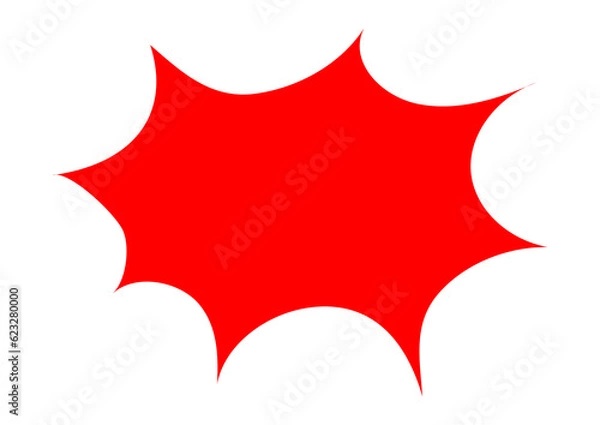 Obraz red star on white