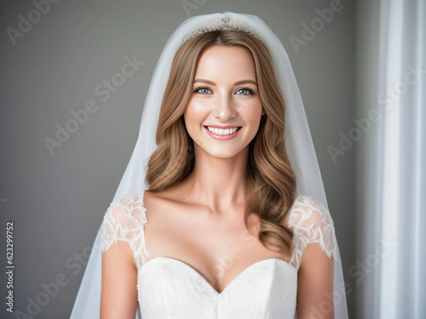 Fototapeta ウェディングドレスの女性