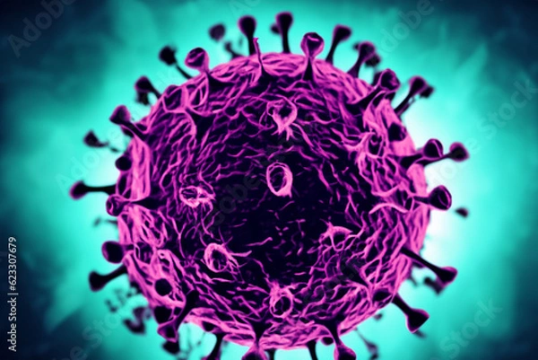 Obraz Danger germ virus or bacteria