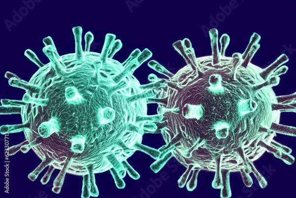 Obraz Danger germ virus or bacteria