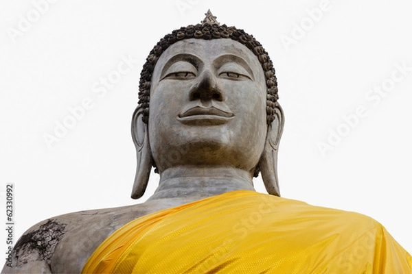 Fototapeta Buddha Statue on white background