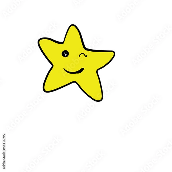 Obraz star isolated on white