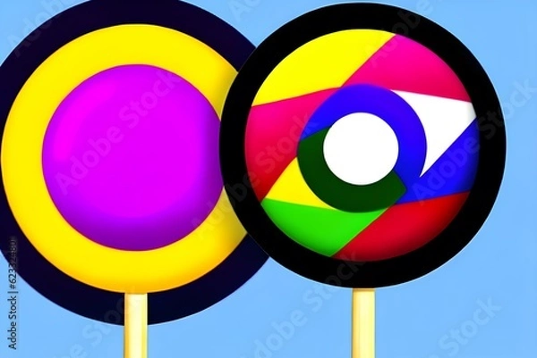 Obraz lollipop. Generative AI