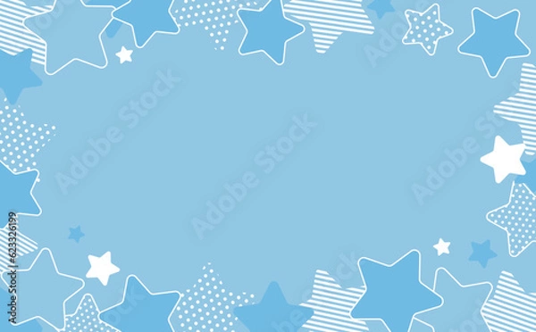 Obraz かわいいポップ背景イラスト5-1