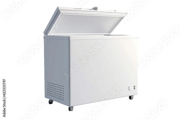 Fototapeta Chest freezer. isolated object, transparent background