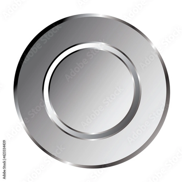 Fototapeta push button chrome