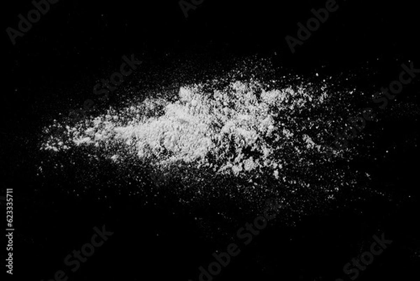 Fototapeta Abstract white explosion dust particle