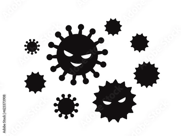 Obraz いろいろなウイルスのイラスト