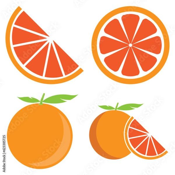 Obraz orange icon vector