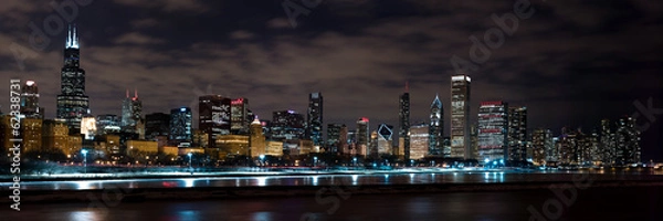 Obraz Chicago Night Horline