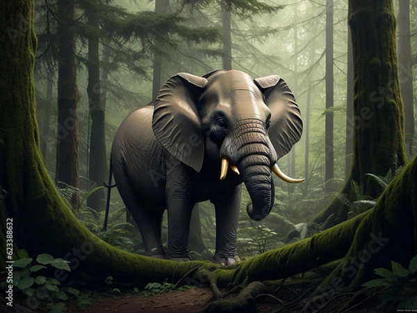Obraz 4k forest elephant image