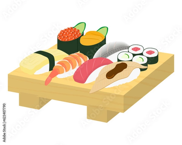 Obraz 寿司のイラスト