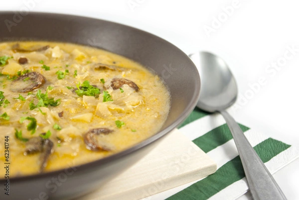 Obraz Cabbage soup with sausage