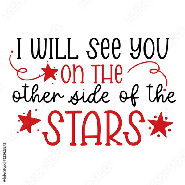 Fototapeta In Loving Memory lettering. illustration vector poster, background, postcard, banner, window. Cardinal. Vector illustration