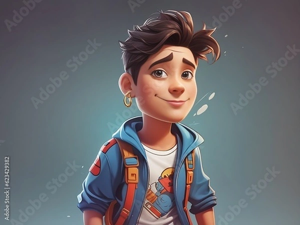 Obraz cartoon boy image , cartoon image
