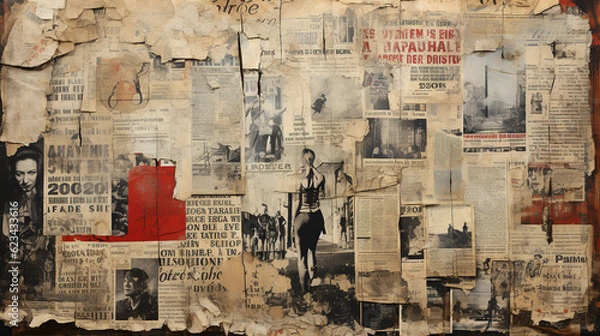 Obraz Newspaper_Magazine_Collage_Background