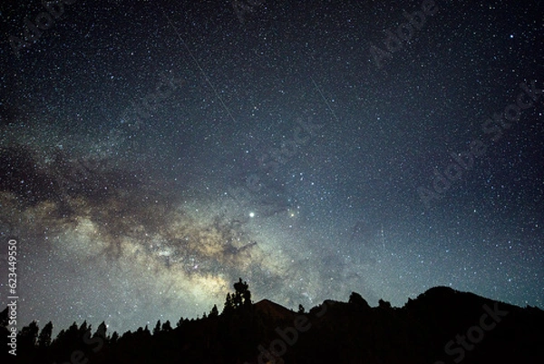 Obraz Milkyway and nightsky at the canary island of La Palma
