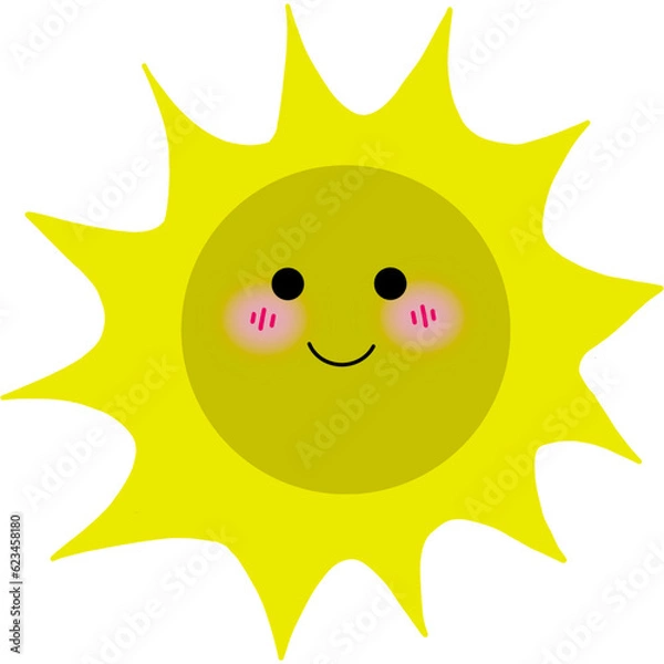 Obraz sun cartoon character