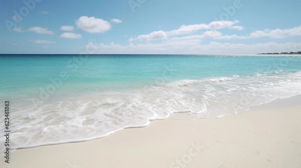 Fototapeta beach with sky HD 8K wallpaper Stock Photographic Image
