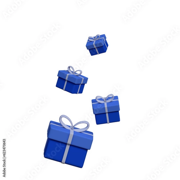 Obraz blue gif boxes