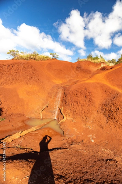 Obraz Wasserfall mit Schatten