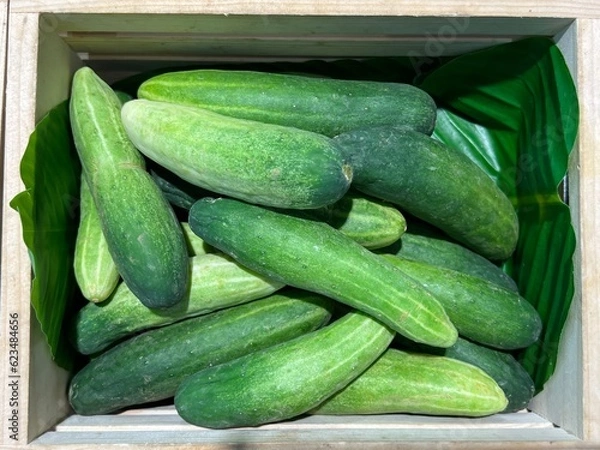 Obraz cucumbers in the market