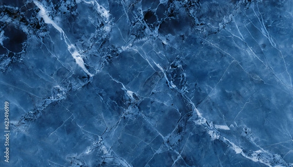 Fototapeta abstract dark blue marble surface texture background