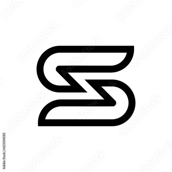 Obraz letter s logo design