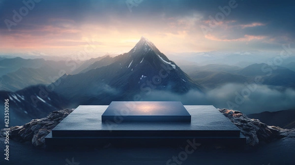 Obraz Podium over mountains