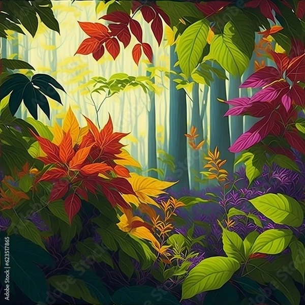 Obraz autumn leaves background