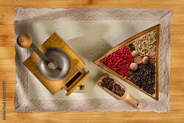 Obraz pepper with a grinder;