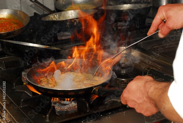 Obraz cooking on the fire