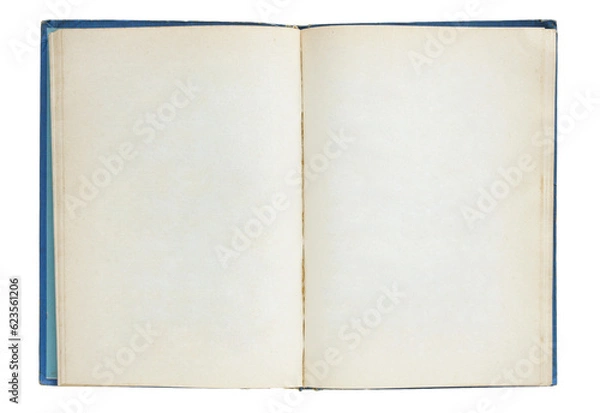 Obraz open old book isolated with clipping path for mockup