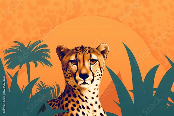 Obraz cheetah on the hunt